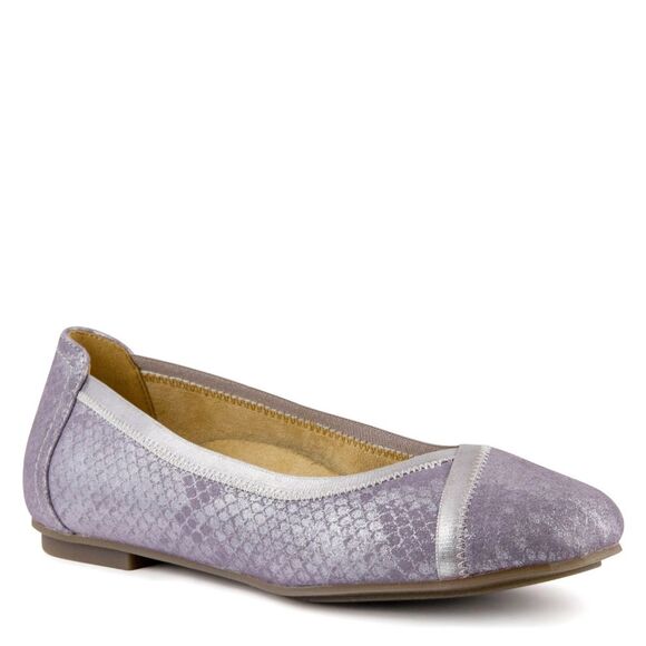 Vionic Shoes - Vionic Pewter Carrol Flats Snake Print Casual Corporate Business Shoes Size 8.5